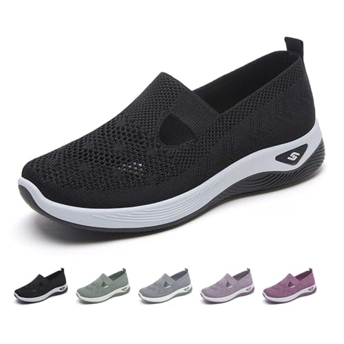 Generisch 2025 Walkingschuhe Damen Leicht, Weite H Orthopädische Barfuß-Sneaker für Sommer, Atmungsaktiv mit Memory-Schaum Bequeme Sportschuhe, Outdoor Turnschuhe Generisch 2025 Walkingschuhe Damen Leicht, Weite H Orthopädische Barfuß-Sneaker für Sommer, Atmungsaktiv mit Memory-Schaum Bequeme Sportschuhe, Outdoor Turnschuhe