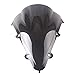GZYF Black Double Bubble Windscreen Windshield for Motorcycle Fits Yamaha YZF R1 2004 2005 2006