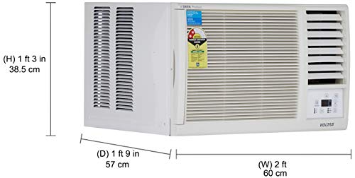 Image of Voltas 1 Ton 2 Star Window AC (Copper WAC 122 LZF White)