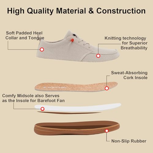 Barefoot Wide Toe Box Shoes for Women - Minimalist Barefoot Shoes with | Zero Drop Sole | Extra Wide Slip on Walking Shoes for Women4