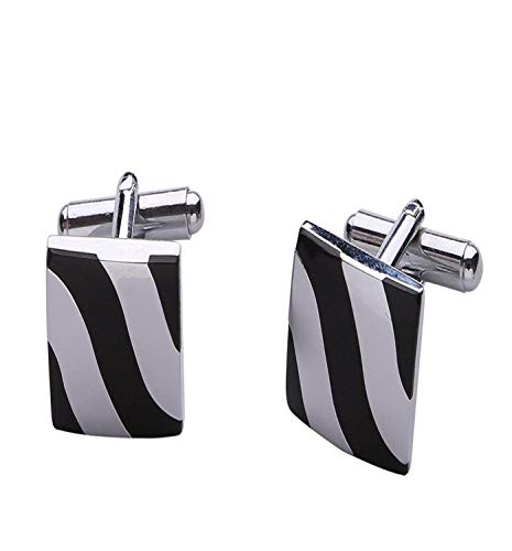 Zivom® Square Black Checks Rhodium Office Corporate Formal Party ...