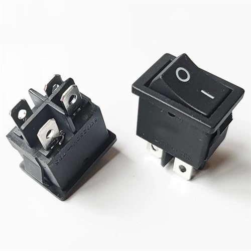 Interrupteur électrique KCD1 robuste à 4 broches avec câbles de connexion - 4