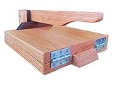 11.5 Inch Red Oak Tortilla Press – Handmade Hardwood Tortilla Maker by Central Coast Woodworks
