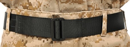 Raine Military Rigger Belt, Black, Small