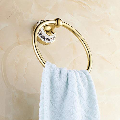 Anneau porte-serviette cuivre résistant pour petite pièce