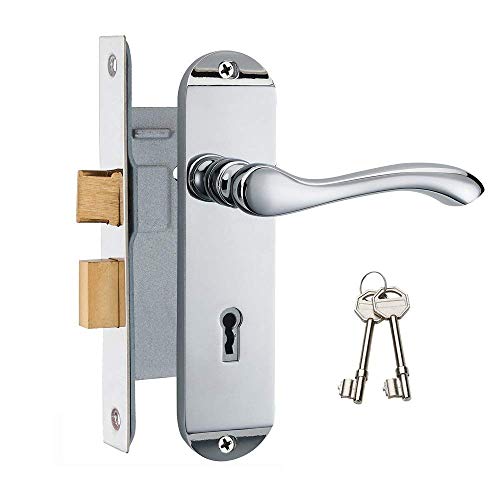 HENYIN Z01-ET-45 - Juego de cerradura para puerta de dormitorio (cromo pulido) Cover