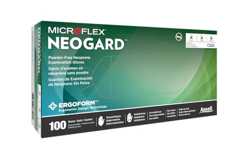 Ansell MICROFLEX Neogard C52 Exam Standard Gloves - XS, Green (Case of 1,000)