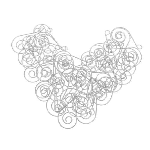 STOBAZA Luxury Christmas Tree Decorations Hooks 50pcs S-Shape Spiral Ornament Hangers Stainless Steel Wire for Ornaments Easy Hang
