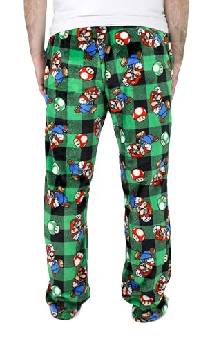 Nintendo Mens Mario Pajamas, Video Game Pajama Pants, Mario Kart Pajamas for Adults, Mario Bros Pajama Pants, S-XL4