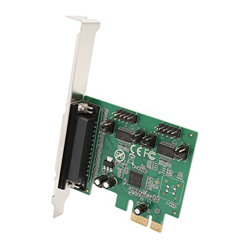 IO Crest 2 Port Parallel 1 Por Serial PCIe x1 Card, PCI Express to DB25 and DB9 with Low Bracket, Support SPP / PS2 / EPP/ECP Modes RS232 / RS485 / RS422 and Centronics Interface SI-PEX50103