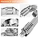 Seamaka Hose Clamp Assortment 202PCS 304 Stainless Steel Hose Clamp Kit 1/4