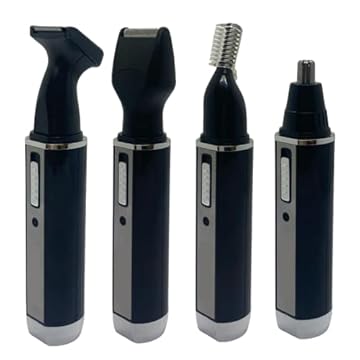 Aparador de pelos Sobrancelhas, Barba, Nariz, Orelhas e Bigode 4 em 1 Recarregável Bivolt Luatek LMF1109