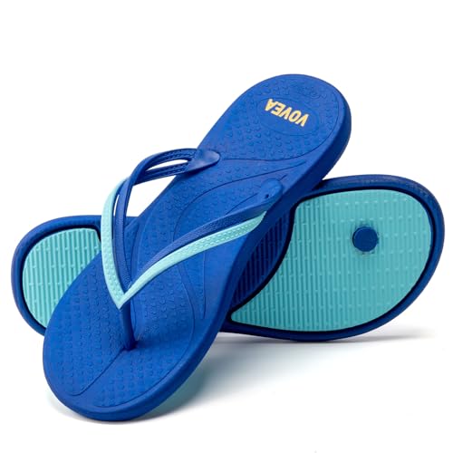 Image of VOVEA Flip Flops For Women Non-Slip Bathroom Shower Shoes Cushion foam Indoor and Outdoor Sandals
