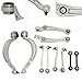 Fronimo 10× Suspension Kit Control Arms Compatible with Audi A4 A5 S4 S5 Q5 2011-2016 Front Lower Upper Control Arm Lateral Link 8K0407151C 8K0407151D 8K0407152C