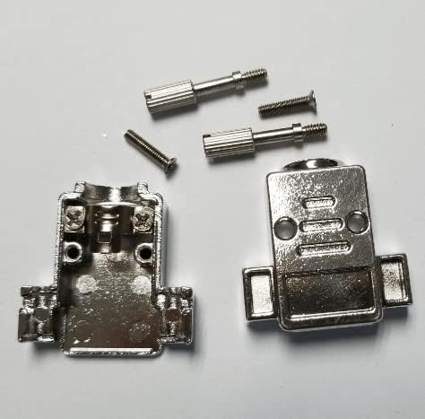 D SUB 9 Shell 9Pin Zinc Alloy Silver 2W2 5W1