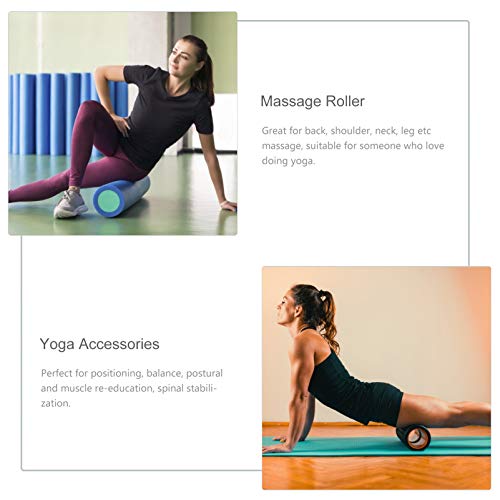 BESPORTBLE Rolo de espuma de ioga de alta densidade, rolo redondo de espuma para exercício físico na