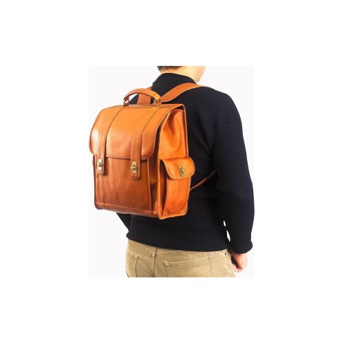 Vachetta Turnlock Backpack Color: Tan #TOP3