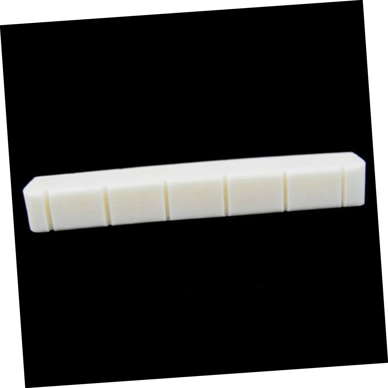 FUNOMOCYA Classical Guitar Bone Saddle Nut Set Real Buffalo Bone Hardness Tone Enhancer