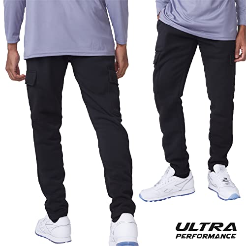 Ultra Performance 3 Pack Mens Open Bottom Sweatpants with Pockets, Casual Sweatpants for Men2