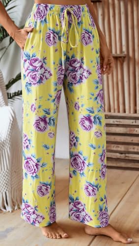 Image of X-Image Women Comfy Casual Pajama Pants with Pockets & Drawstring