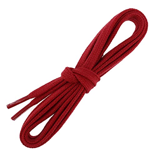 Les Lacets Français. Lacets plats et épais. Sneakers, Coton. Rouge Vermillon. 90cm FABRIQUE EN FRANCE Cover