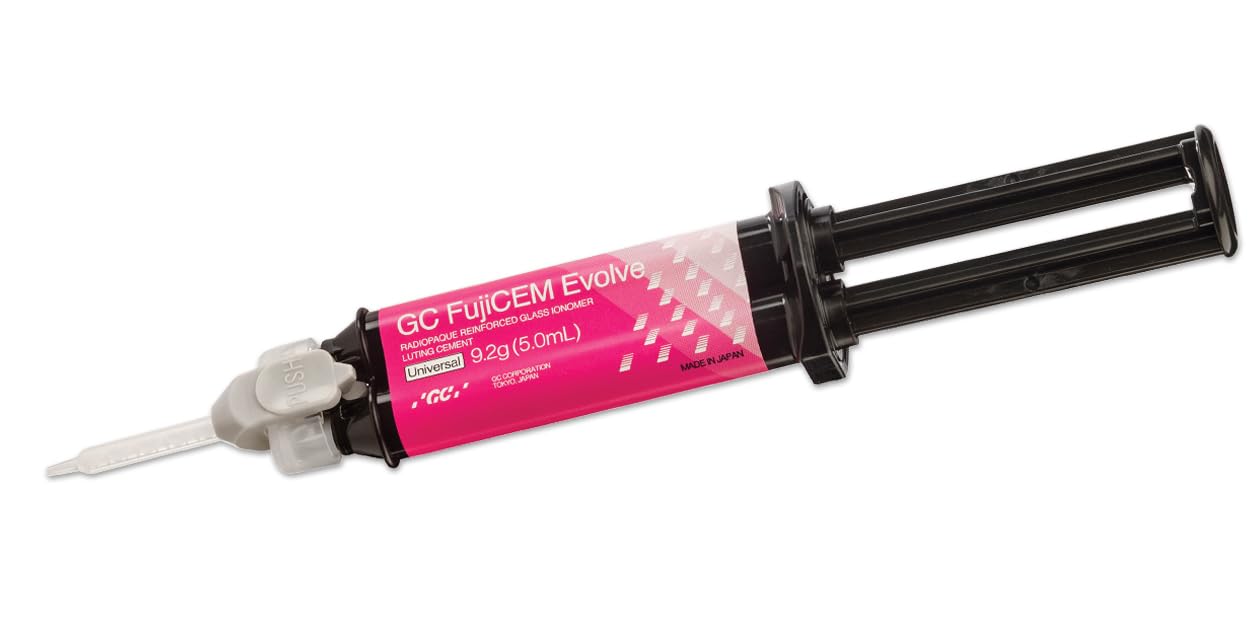 GC 012951 FujiCEM Evolve Glass Ionomer Dental Cement Single Pack 012948, Improved Radiopacity, Tack Cure Ability