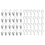 Ikea Riktig Curtain Ring with Clip, Stainless Steel (48 Clips)