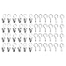 Ikea Riktig Curtain Ring with Clip, Stainless Steel (48 Clips)