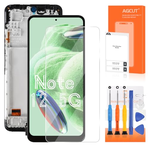 Bloc écran LCD assemblé pour Xiaomi Redmi Note 12 5G numériseur tactile de rechange avec cadre