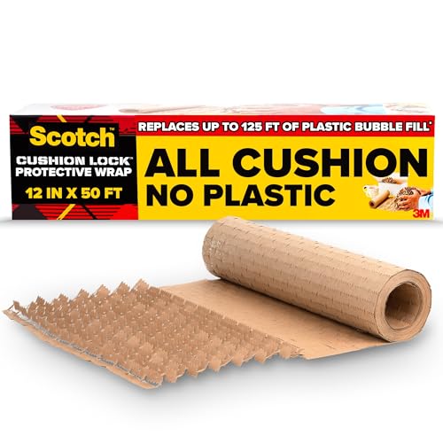 Scotch Cushion Lock Protective Wrap, 12 in x 50 ft,