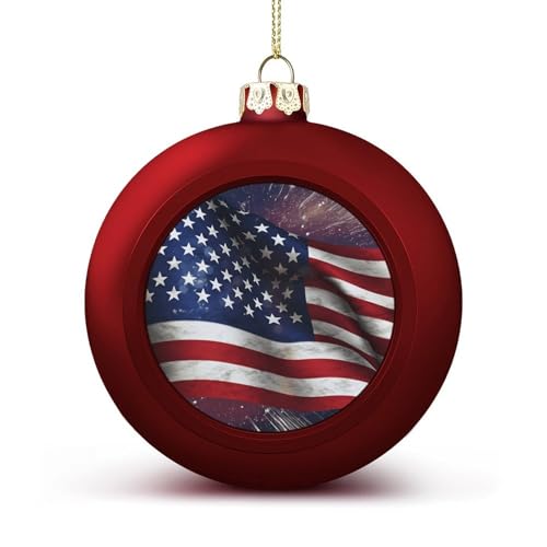 Weihnachtsbaumschmuck, USA-Flagge, Weihnachtskugel-Dekorationsset,...