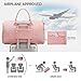 Duffle Bag for Travel, Weekender Bag with Shoe Compartment, Carry On Overnight Bag for Women with Toiletry Bag, 50L Gym Bag with Wet Pocket, Hospital Bags for Labor and Delivery Pink