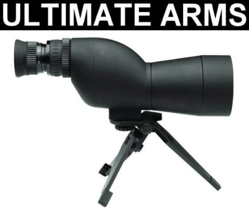 Ultimate Arms Gear Stealth Black 15-40x50mm Compact Tactical Hunting Spotting Scope +Tripod+ Carry Case