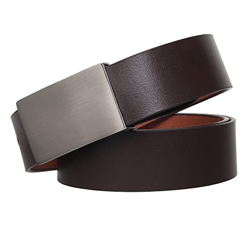 Image of USL Formal /Casual Black Tan Brown Color Genuine Leather Belts For Men (34, Black)