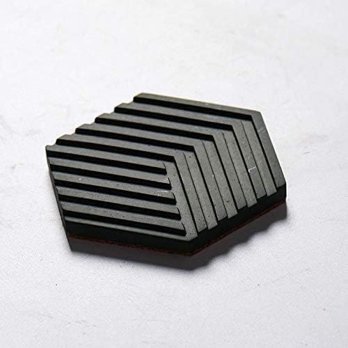 Miniatura 8 de NICOLE Molde de silicona para hormigón Molde de posavasos hexagonal para fundición con cemento y arcilla polimérica