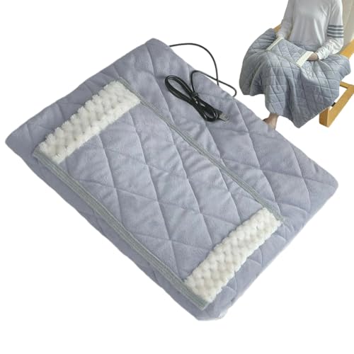 Tyinerc - Manta eléctrica con calefacción (69 x 99 cm, manta térmica para la cama, para viajes, sueño interior, lugar de trabajo, sofá, cama, invierno, relajación