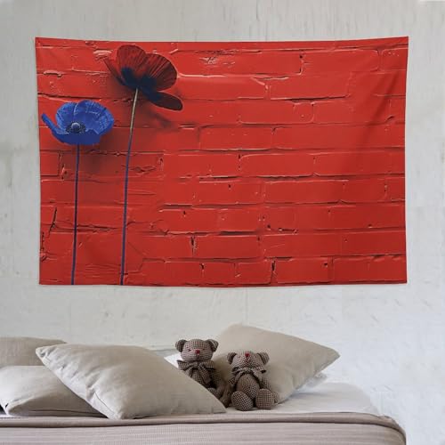 Tapisserie murale briques rouges grand format avec impression HD - 6