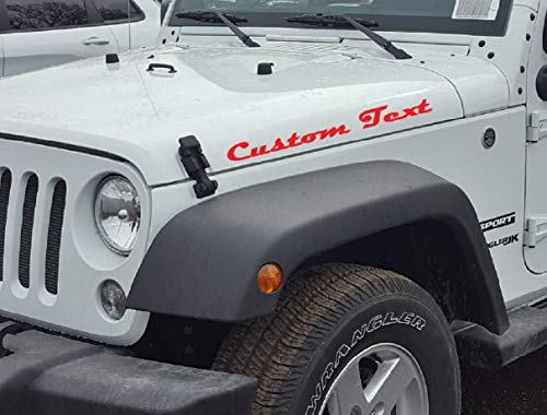 22" X 2.5" Custom Hood Decal Sticker Set Of 2Pcs Choice Of Colors Mudd Stickers Off Road Fender Graphic Car Vinyl Custom Text Made In Usa #TOP4