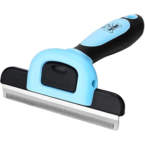 Vikano Pet Grooming Brush, Deshedding Tool for Dogs & Cats-Effectively Reduces Shedding by up to 95% for Short Medium and Long Pet Hair (Blue) Cover