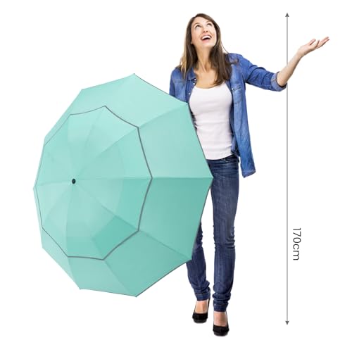 G4Free 54/62 Inch Large Inverted Golf Umbrella Windproof Reflective Stripe - image 9