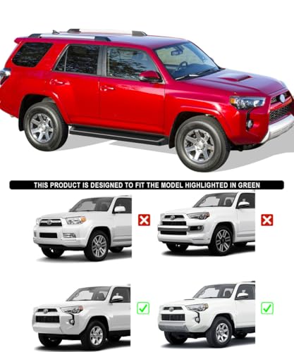 Estribos laterales APS Black para Toyota 4Runner 2010-2024 miniatura 2
