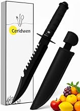 Ceridwen Kitchen Knife/Utility with Cover for Kitchen and Home Stainless Steel Knives for Kitchen | Knives for Vegetables, Fruits, Multipurpose Knife, Kitchen Tools (Black, Set of 1)