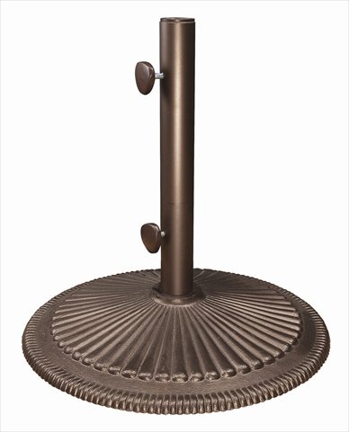 Gan Eden Treasure Garden Classic Cast Iron Patio Umbrella Stand - 19.3 in. Dia