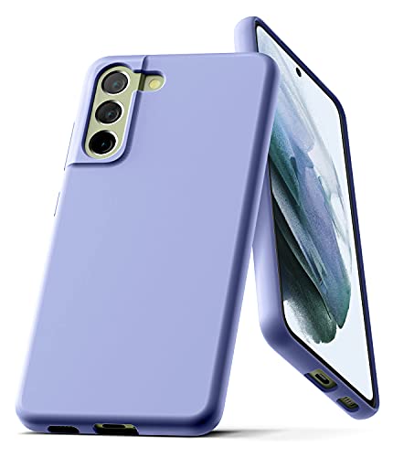 Coque Galaxy silicone liquide Goospery antichoc gris clair doublure microfibre