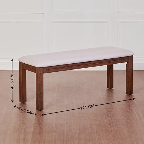 Image of Home Centre | Montoya | Solid Wood | Dining Benches | Brown | 1 Year Warranty