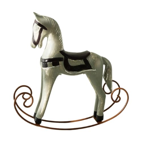 木製 置物 馬の置き物 模造木製テクスチャ樹脂工芸品 馬の装飾品 リビングルーム Amazon.co.jp: JAnjiaLxY 馬 置物 ウマ ジャンプ馬 飛上り