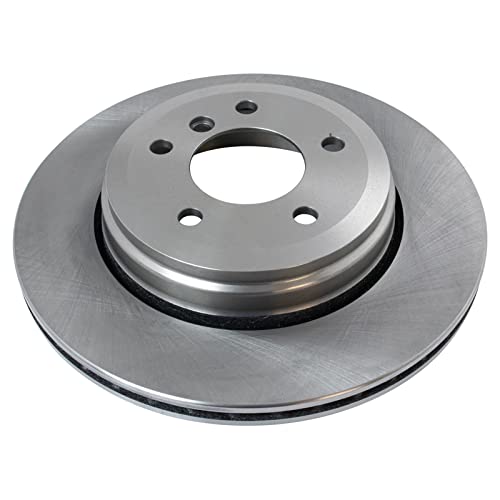 Image of TRQ Rear Brake Pad and Rotor Set Ceramic Vented Rotors | For 2004-2007 BMW 525i 2004-2007 530i 2008-2010 528i