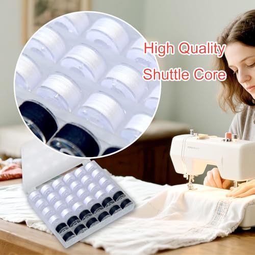 36 bobinas y hilos para máquina de coser con estuche plástico miniatura 5