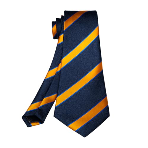 Image of 5PCS Mens Premium Silk Tie, Pocket Square, Cufflinks, Drilled Tie Ring and Lapel Pin Set for Wedding Groom Party