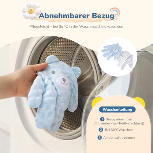 Baby Sleeping Hand Schläger mit sanfter Klopffunktion – Inklusive Fernbedienung sowie abnehmbarem und waschbarem Bezug – Ideal für Nickerchen und den Nachtschlaf